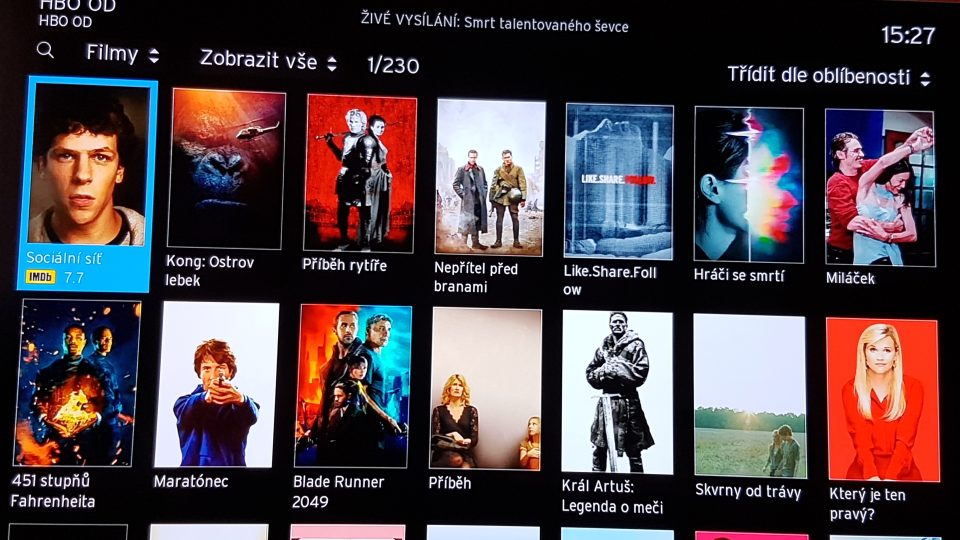 Kabelový operátor UPC zpřístupnil videotéku HBO OD