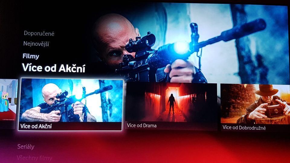 Vodafone TV - videopůjčovna