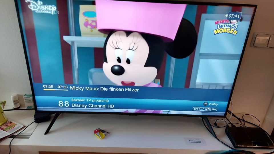 Příjem stanice Disney Channel HD v rámci Freenet TV