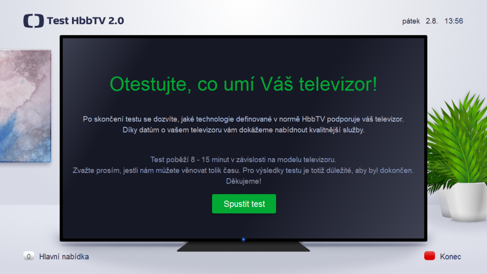 Česká televize zahájila testy hybridního vysílání HbbTV 2.0