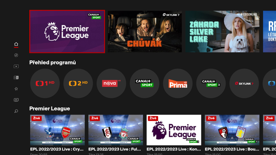 Anglická Premier League v nabídce služby Skylink Live TV