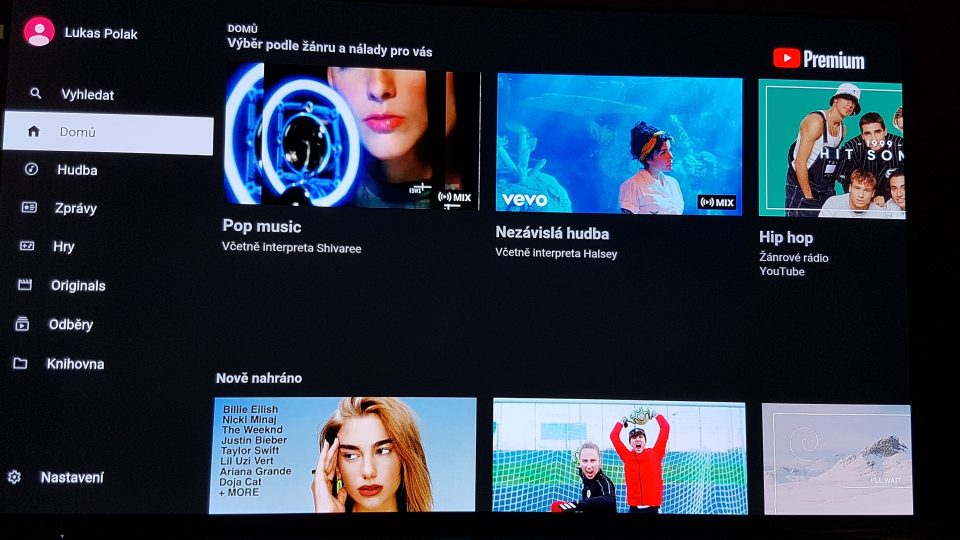 Vodafone TV - YouTube úvod