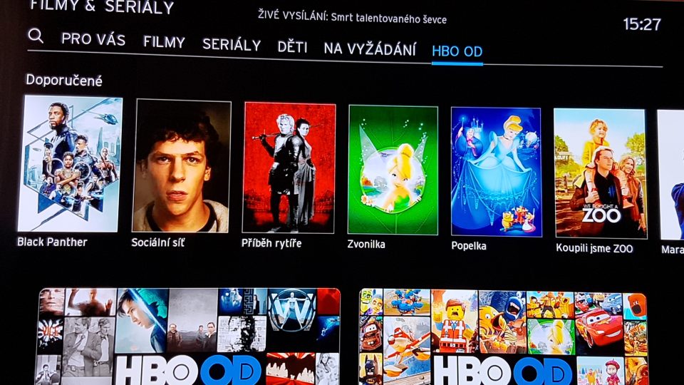 Kabelový operátor UPC zpřístupnil videotéku HBO OD