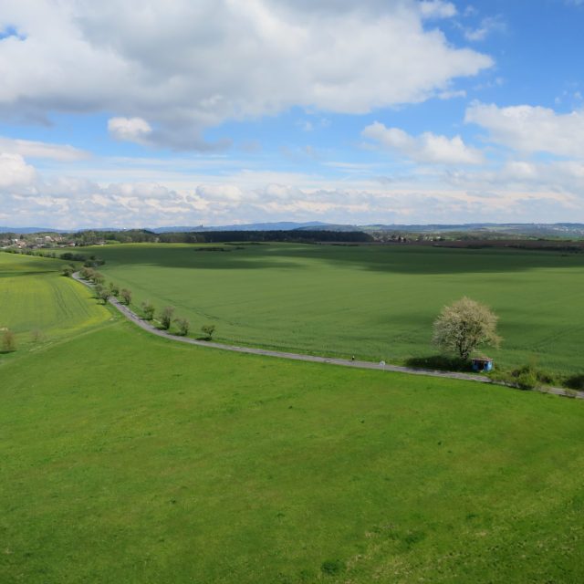 Z rozhledny můžete například zahlédnout zířceninu hradu Trosky. Tento obrázek je ale pouze ilustrační,  pořízený je z jiného místa. | foto: Markéta Vejvodová,  Český rozhlas