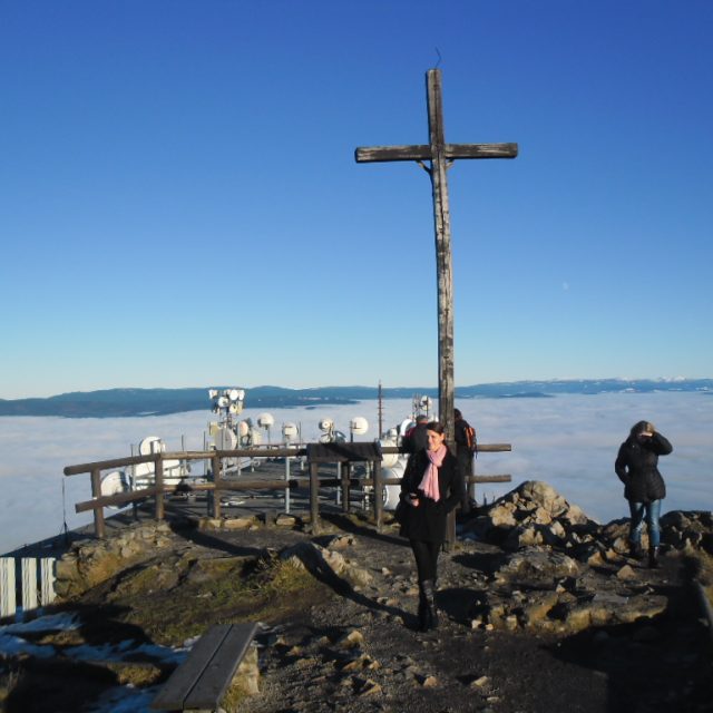 Inverze na Ještědu | foto: Jaroslava Mannová