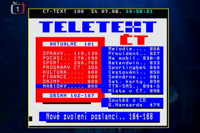 V Česku jsou diváci na klasický teletext bez internetu stále zvyklí | foto: Kateřina Kučerová