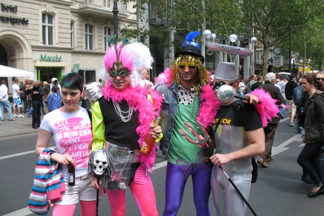Průvod gayů a lesbiček | foto: Klára Stejskalová