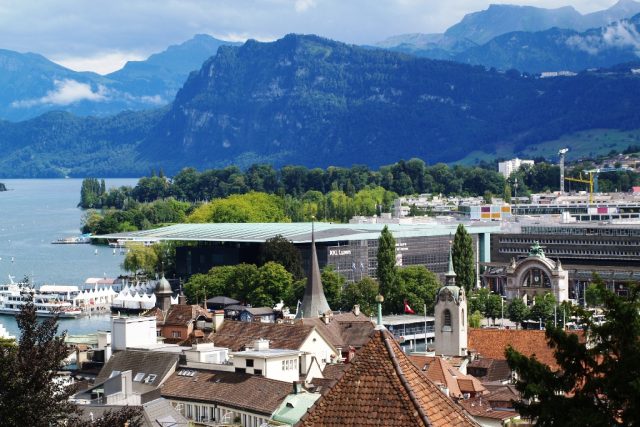 Pohled na část švýcarského města Lucern | foto: Petr Veber,  Český rozhlas