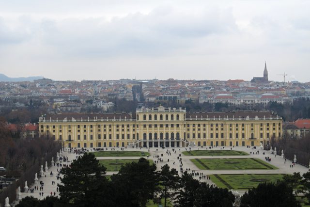 Schönbrunn,  vyhlídka na Vídeň | foto: Anna Maňourová