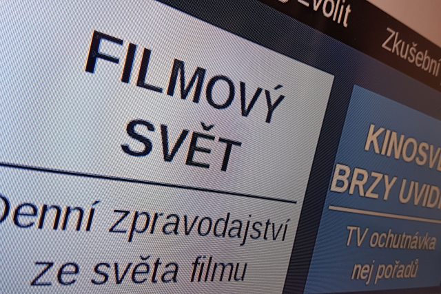 HbbTV menu stanice CS Mystery,  dříve Kinosvět | foto: Lukáš Polák,  Český rozhlas