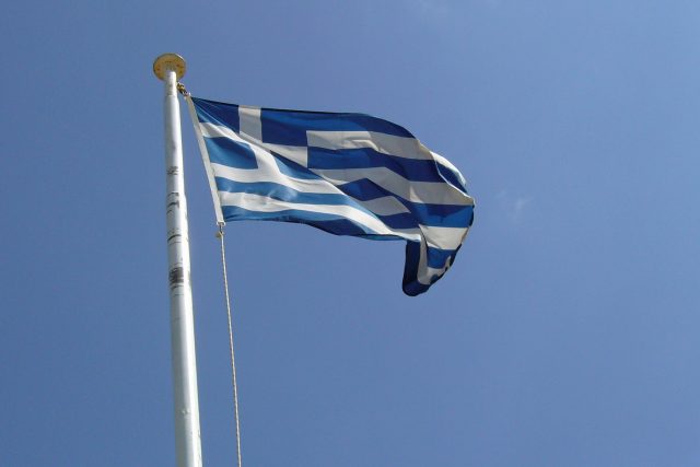 Řecká vlajka | foto: Noemi Fingerlandová