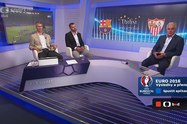 Aplikace Euro 2016 v HbbTV České televize | foto: Archiv  České televize
