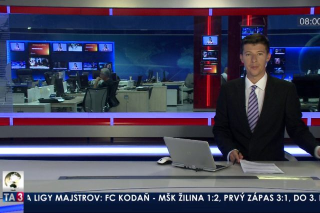 Z vysílání zpravodajské televize TA3 | foto: ta3.sk   
