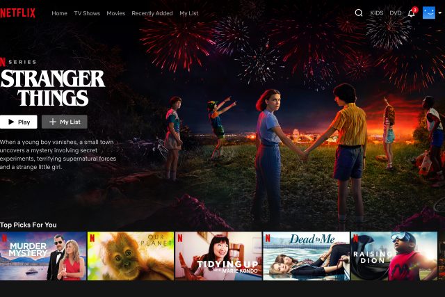 On-line služba Netflix v prostředí pro MacBook | foto: Netflix Media Center