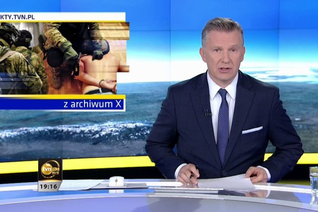 Zpravodajství polské komerční televize TVN | foto: repro foto TVN 24 BiS