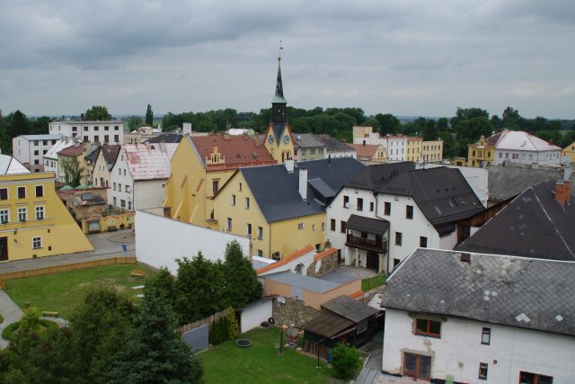 Pohled k náměstí z věže kostela sv. Kateřiny | foto: Miroslav Kobza,  Český rozhlas