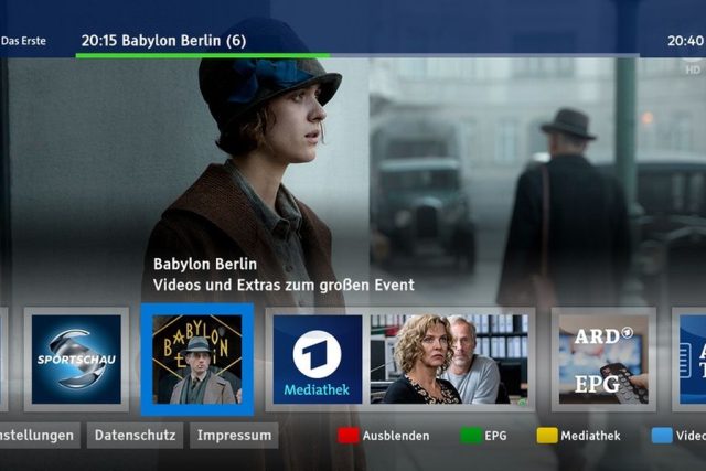 HbbTV menu německé veřejnoprávní televize Das Erste  (ARD) | foto: ARD