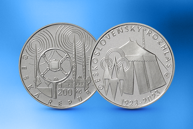 Stříbrná pamětní mince ke 100. výročí rozhlasového vysílání | foto: Český rozhlas