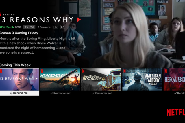 Ukázka kategorie Laters v on-line službě Netflix | foto: Netflix