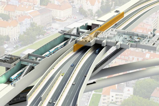 Vizualizace silničního a železničního tunelu | foto: https://www.zeleznicenaletiste.cz/