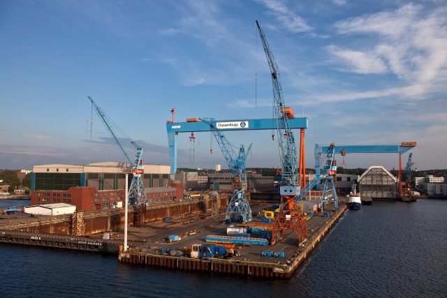 Překladiště v přístavu u německého města Kiel | foto: Profimedia